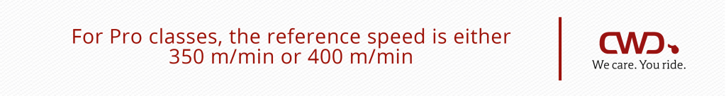 Reference speed for Pro CSO classes