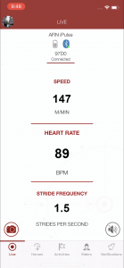Stride frequency cadence live mode iSPORT app CWD